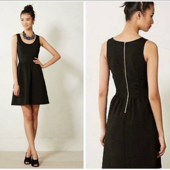 anthropologie black dress